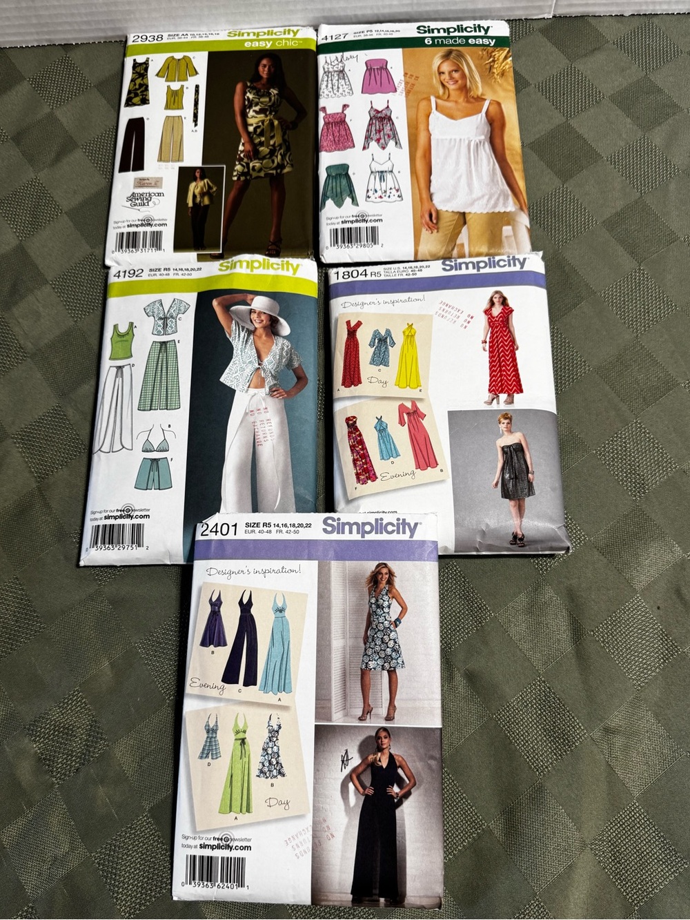 5 PLUS SIZE Simplicity Jumpsuit, Rompers, Dresse Pattern Collection